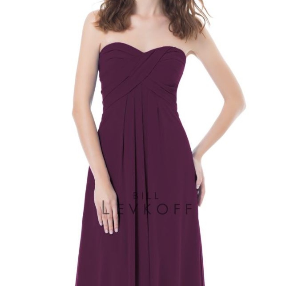 Bill Levkoff Bridesmaid - Eggplant  Size: 10 #482